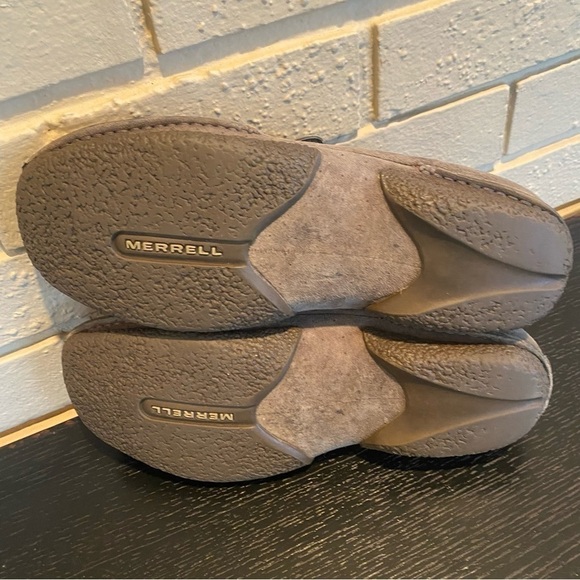 Merrell Women Shoes 8.5 Duet Alto Hedge Stone Suede Leather Slip On Comfort Shoe - Picture 5 of 6